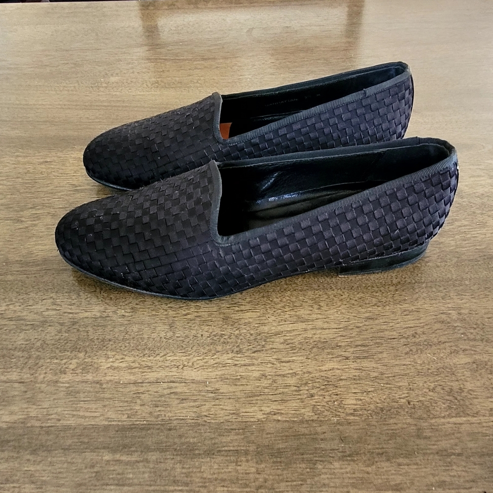 Mezlan Men's Black Woven Loafers Sz 9.5M